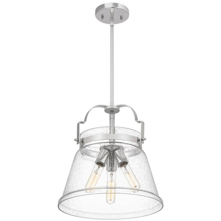 Quintiesse Wimberley 3Lt Pendant   - Polished Chrome - Comet Lighting