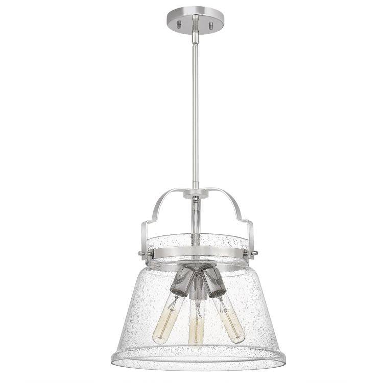 Quintiesse Wimberley 3Lt Pendant   - Polished Chrome - Comet Lighting