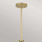 Quintiesse Wimberley 3Lt Pendant - Weathered Brass - Comet Lighting