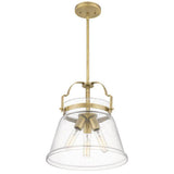 Quintiesse Wimberley 3Lt Pendant - Weathered Brass - Comet Lighting