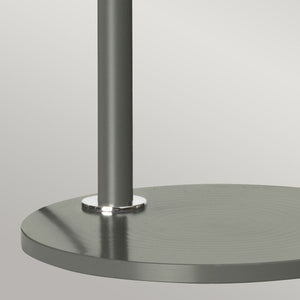 Quinto 1 Light Table Lamp - Dark Grey Polished Nickel - Comet Lighting