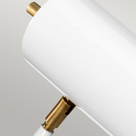 Quinto 1-Light Table Lamp - White Aged Brass - Comet Lighting