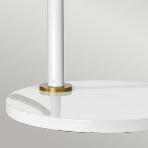 Quinto 1-Light Table Lamp - White Aged Brass - Comet Lighting