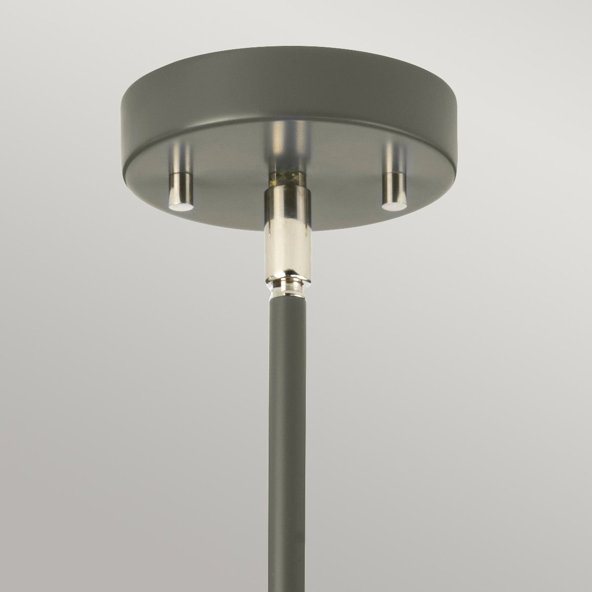 Quinto 3 Light Chandelier - Dark Grey Polished Nickel - Comet Lighting