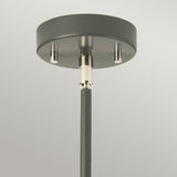 Quinto 3 Light Chandelier - Dark Grey Polished Nickel - Comet Lighting