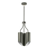 Quinto 3 Light Chandelier - Dark Grey Polished Nickel - Comet Lighting