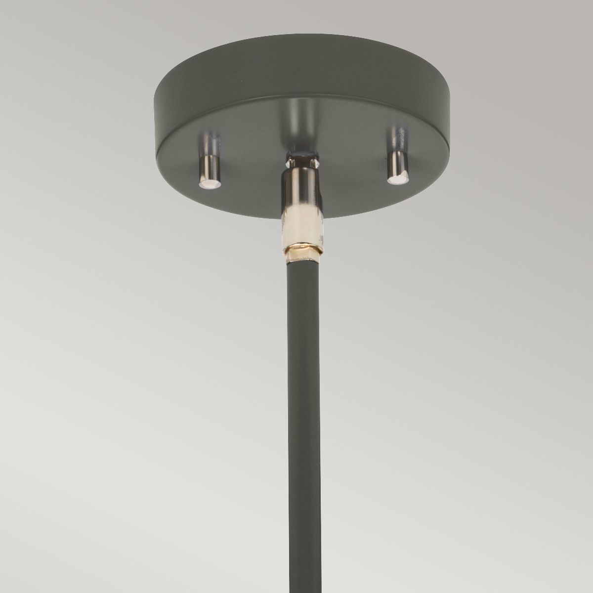 Quinto 6-Light Chandelier - Dark Grey Polished Nickel - Comet Lighting