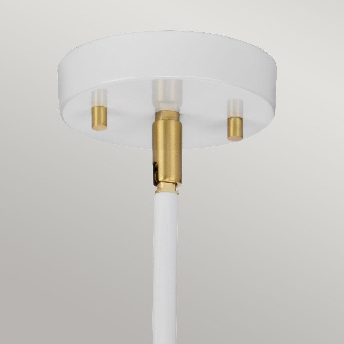 Quinto 6-Light Chandelier - White Aged Brass - Comet Lighting