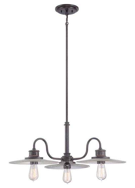 Admiral 3-Light Chandelier Imperial Bronze - Comet Lighting