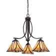 Asheville 3-Light Chandelier Bronze - Comet Lighting