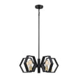 Bismarck 5 Light Chandelier Earth Black - Comet Lighting