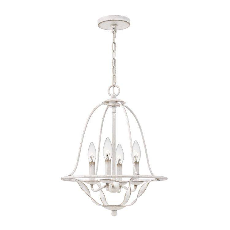 Bradbury 4 Light Pendant Antique White - Comet Lighting