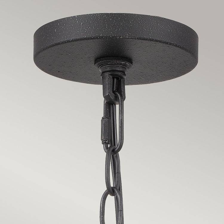 Bradbury 4 Light Pendant Grey Ash - Comet Lighting