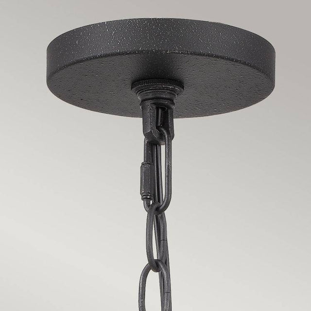 Bradbury 4 Light Pendant Grey Ash - Comet Lighting