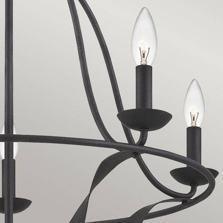 Bradbury 5 Light Chandelier Grey Ash - Comet Lighting