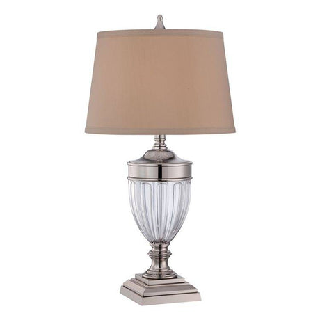 Dennison Table Lamp Nickel - Comet Lighting