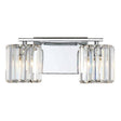 Divine 2 Light Wall Light Polished Chrome - Comet Lighting