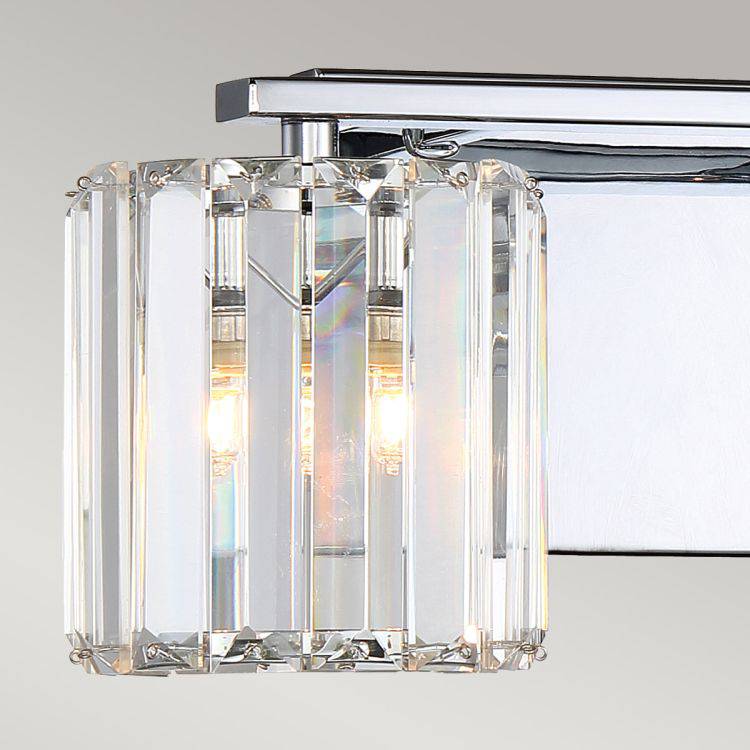 Divine 2 Light Wall Light Polished Chrome - Comet Lighting