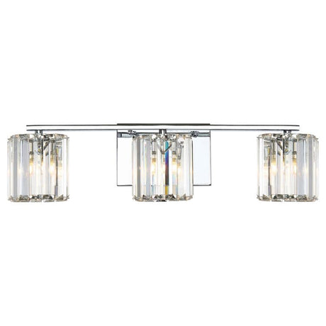 Divine 3 Light Wall Light Polished Chrome - Comet Lighting