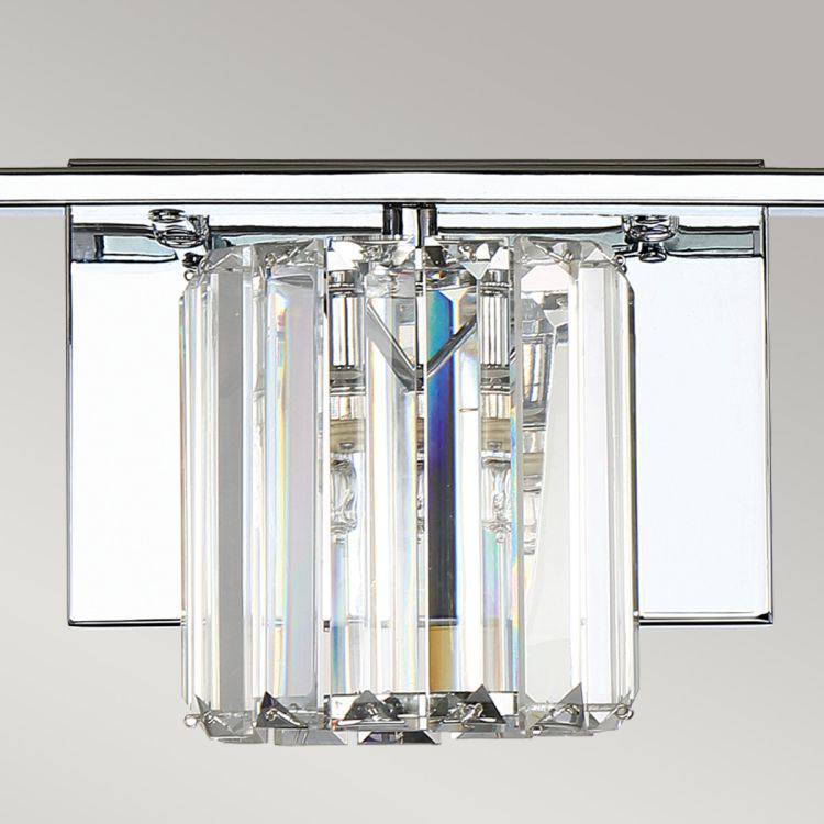 Divine 3 Light Wall Light Polished Chrome - Comet Lighting