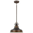 Emery 1-Light Medium Pendant Ceiling Light Palladian Bronze - Comet Lighting