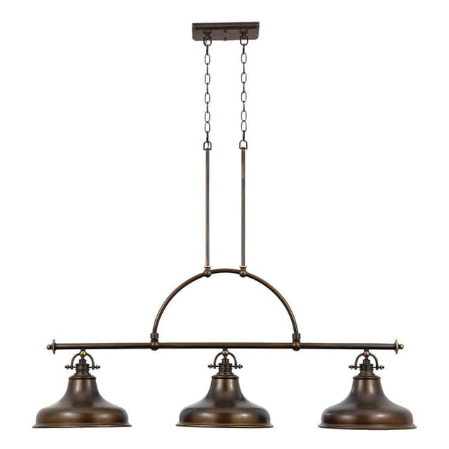 Emery 3-Light Island Light Palladian Bronze - Comet Lighting