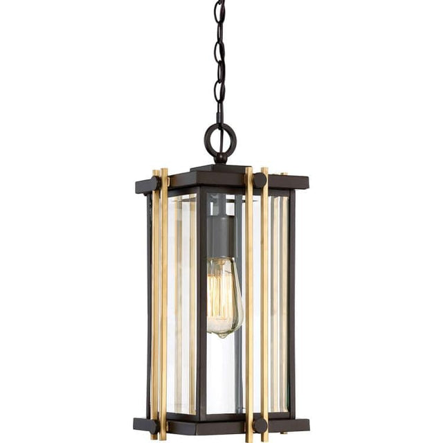 Goldenrod 1-Light Medium Outdoor Chain Lantern - Comet Lighting