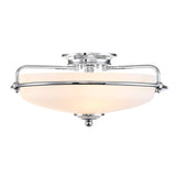 Griffin 3 Light Flush Mount Polished Chrome - Comet Lighting