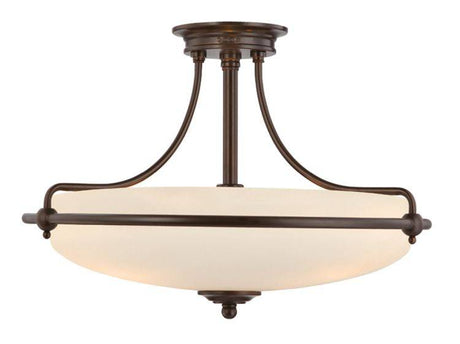 Griffin Palladian Bronze Medium Semi-Flush - Comet Lighting