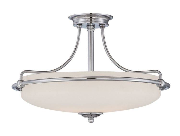 Griffin Polished Chrome Medium Semi-Flush - Comet Lighting