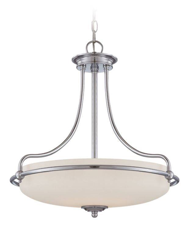 Griffin Polished Chrome Pendant Ceiling Light Light - Comet Lighting