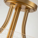 Hollister 2 Light Semi-flush Mount Brushed Brass - Comet Lighting