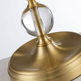 Jenkins 1 Light Table Lamp (complete with cream shade) Brushed Brass - Comet Lighting