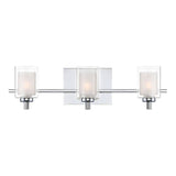 Kolt 3 Light Wall Light Polished Chrome - Comet Lighting