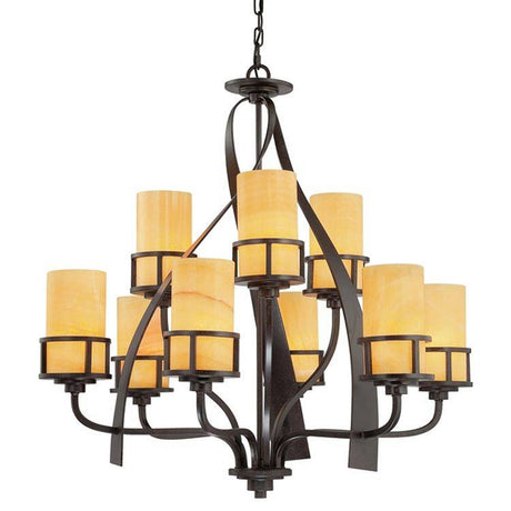 Kyle 9-Light Chandelier - Comet Lighting