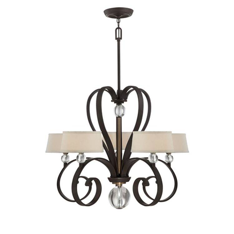 Madison Manor 5-Light Chandelier Western Bronze - Comet Lighting