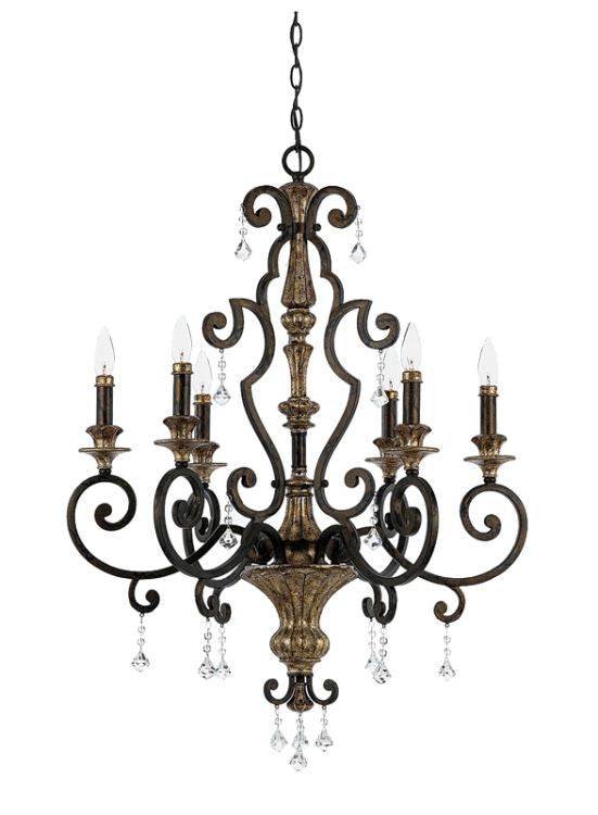 Marquette 6-Light Chandelier A - Comet Lighting