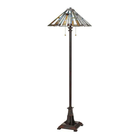 Maybeck 2 Light Floor Lamp Valiant Bronze - Comet Lighting