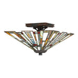 Maybeck 2 Light Flush Mount Valiant Bronze - Comet Lighting