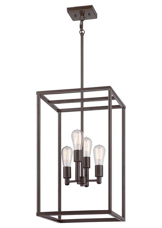 New Harbor 4-Light Pendant Ceiling Light Bronze - Comet Lighting