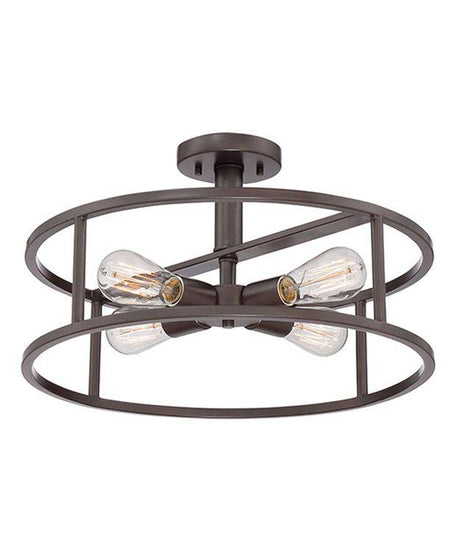 New Harbor 4-Light Semi-Flush - Comet Lighting