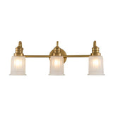 Swell 3 Light Wall Light Brushed Brass - Comet Lighting