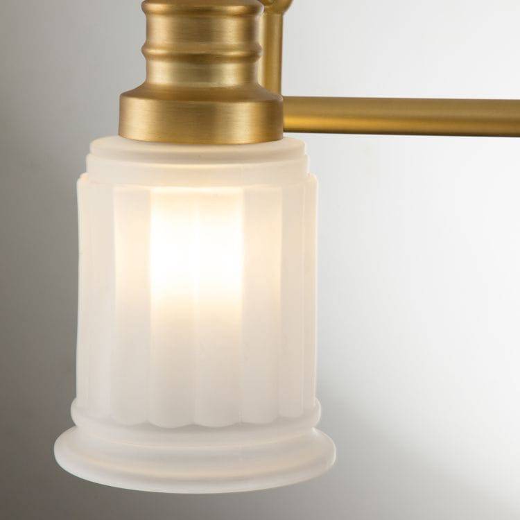 Swell 3 Light Wall Light Brushed Brass - Comet Lighting