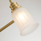 Swell 3 Light Wall Light Brushed Brass - Comet Lighting