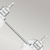 Swell 3 Light Wall Light Polished Chrome - Comet Lighting