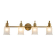 Swell 4 Light Wall Light Brushed Brass - Comet Lighting