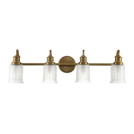 Swell 4 Light Wall Light Brushed Brass - Comet Lighting