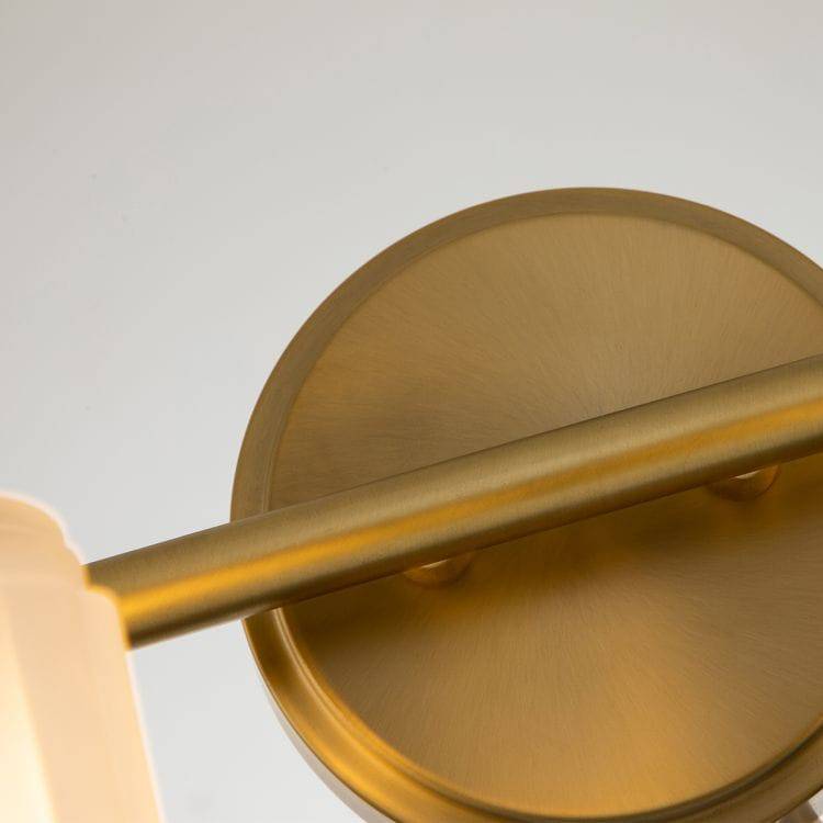 Swell 4 Light Wall Light Brushed Brass - Comet Lighting