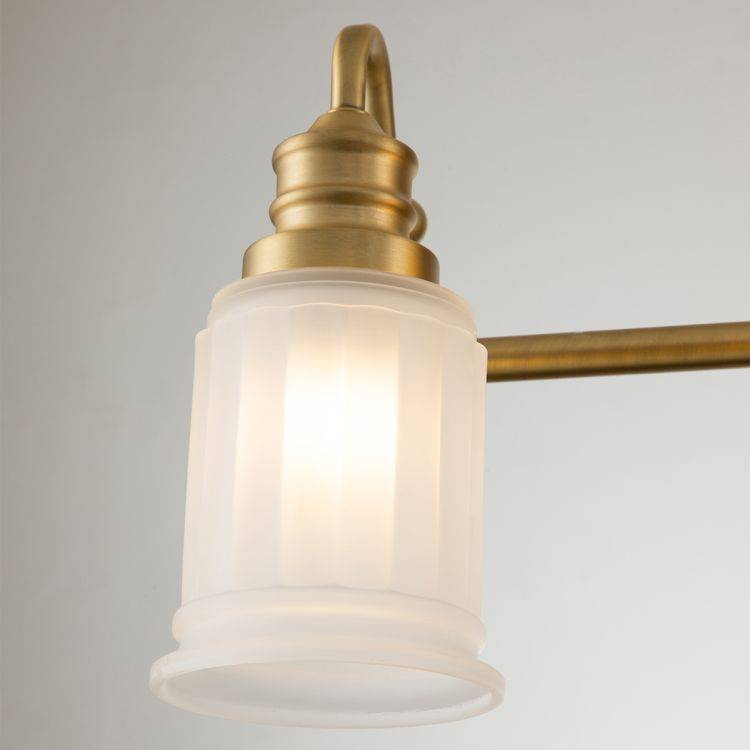 Swell 4 Light Wall Light Brushed Brass - Comet Lighting