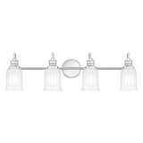 Swell 4 Light Wall Light Polished Chrome - Comet Lighting